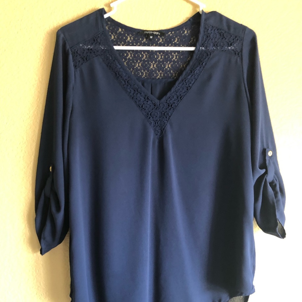 Navy blue blouse